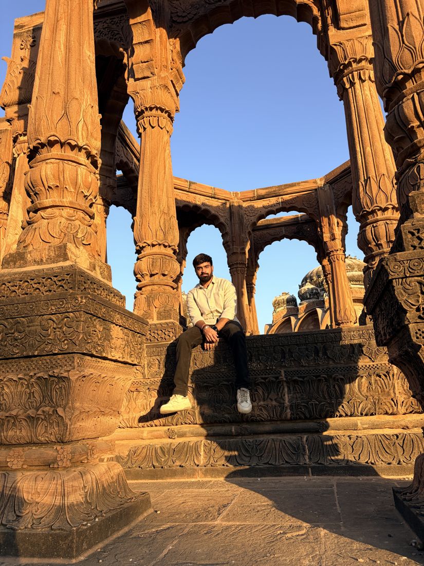 Ashish at a heritage site